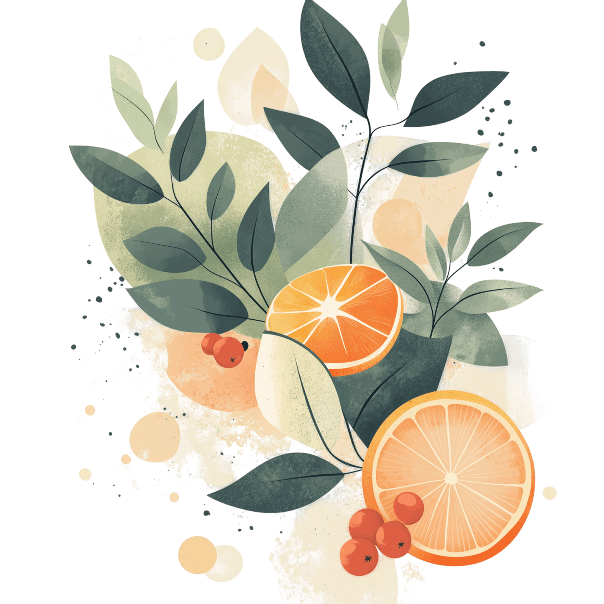 Illustration botanique — plantes, herbes et nutrition